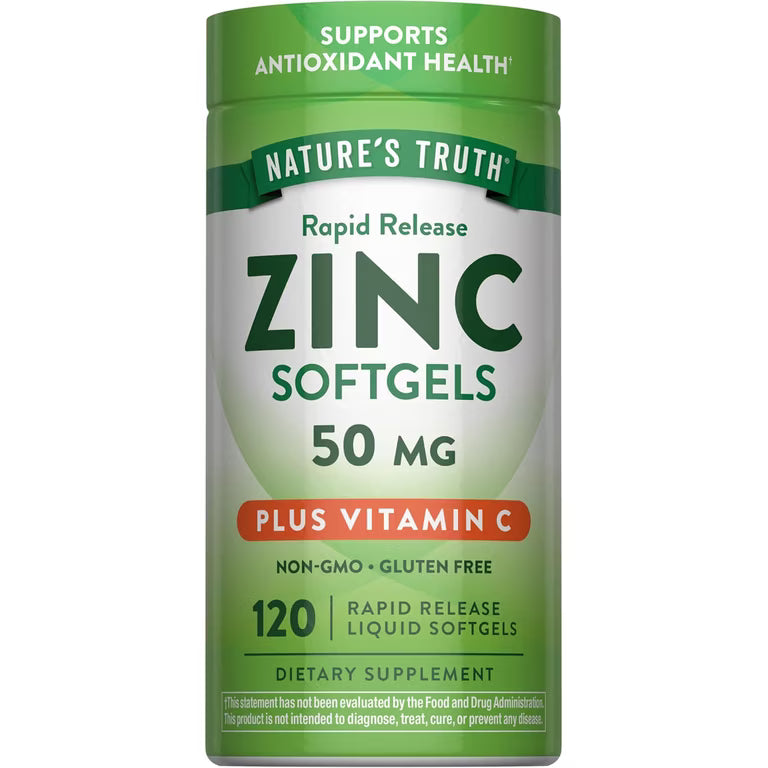 Nature's Truth Rapid Release Zinc Soft Gels 50mg