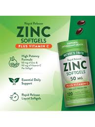 Nature's Truth Rapid Release Zinc Soft Gels 50mg