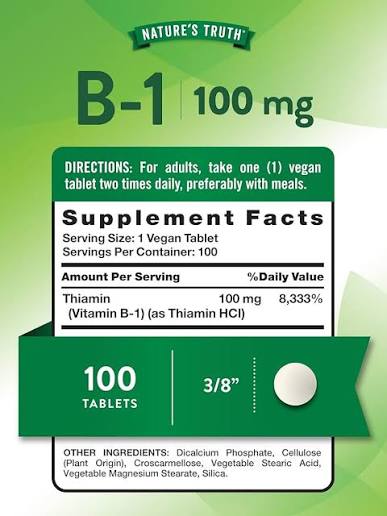 Nature's Truth B-1 100mg