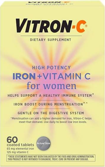 Vitron C High Potency Iron + Vitamin C for Women